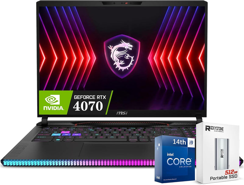 MSI GE68HX Raider Gaming Laptop RTX 4070 i9 14th Gen — main product image