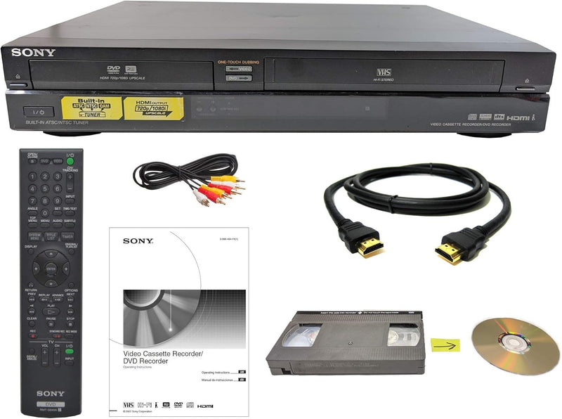 Sony VHS to DVD Recorder Combo VCR HDMI Remote (Renewed) — main product image