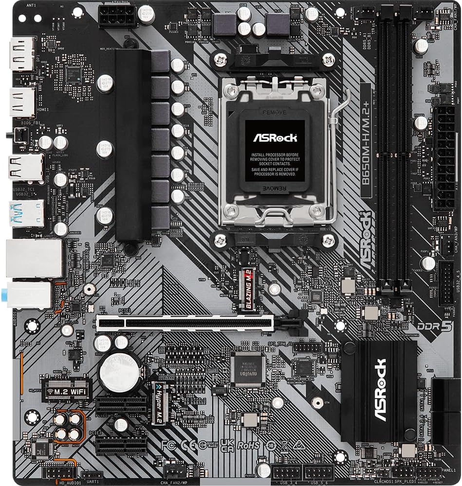 ASRock B650M-HM2 Motherboard DDR5 Ryzen 7000 Series
