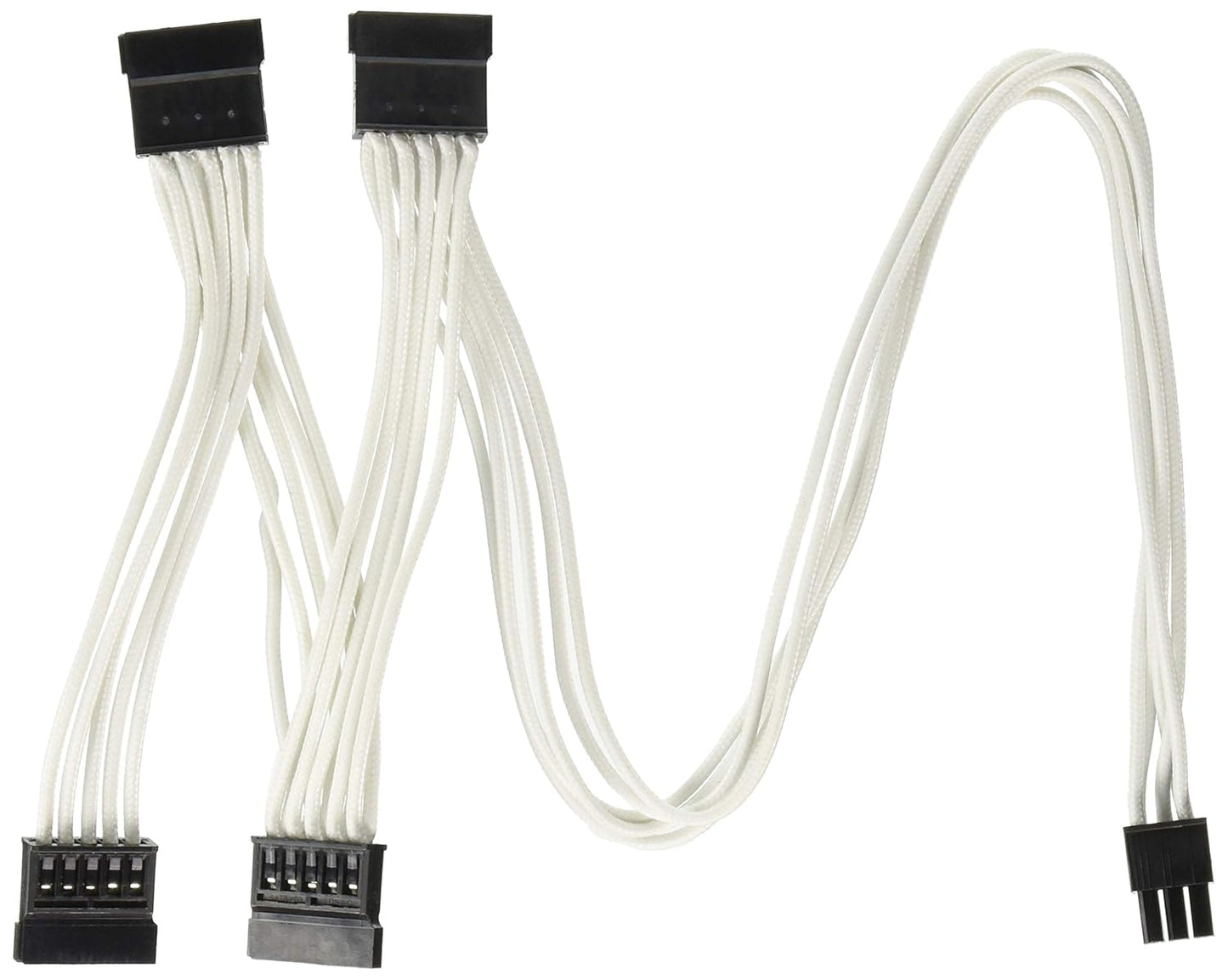 Corsair CP-8920189 White Sleeved SATA Cable 2.46 ft
