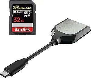 SanDisk Extreme PRO 32GB SD Card + UHS-II Reader