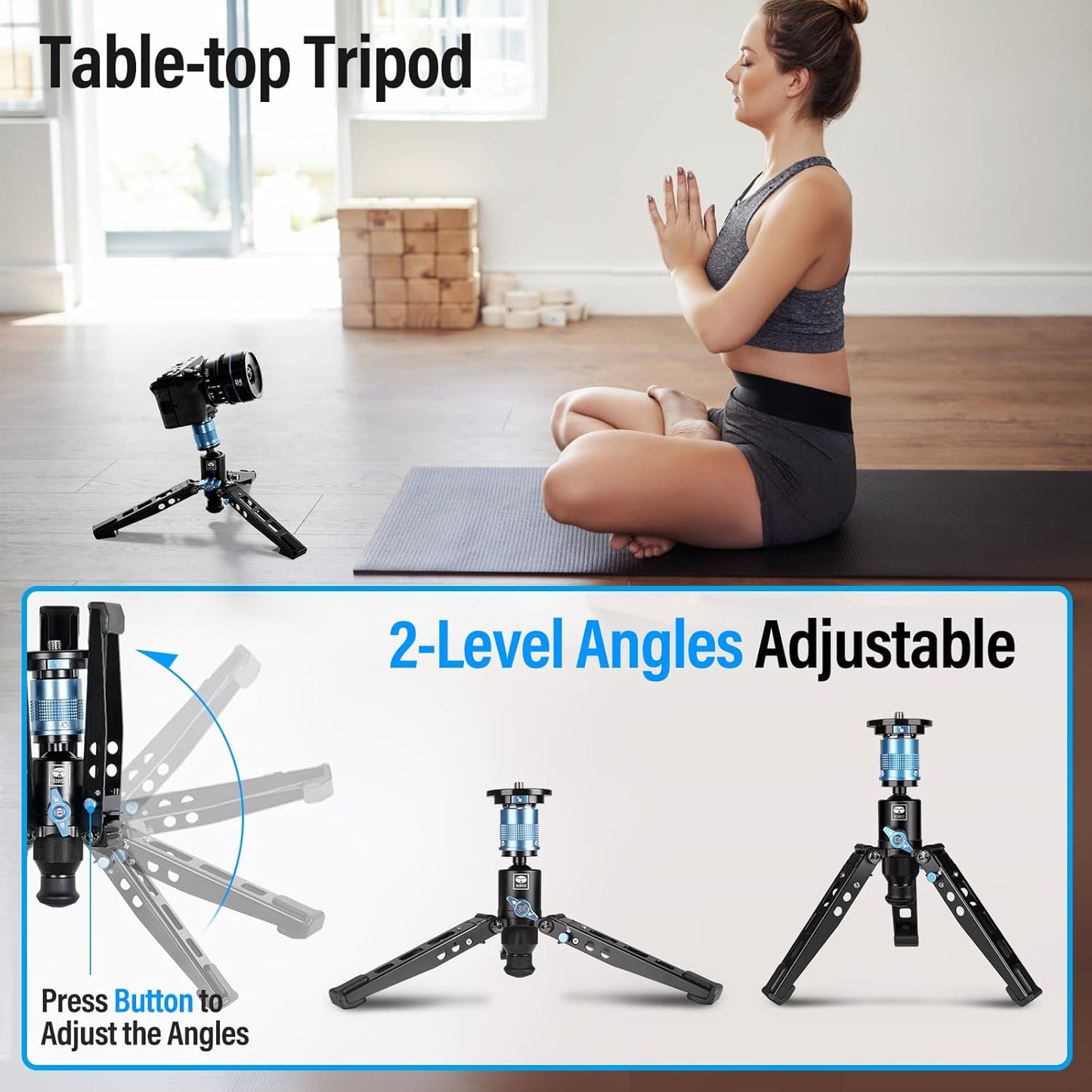 Sirui P-325FL-AM Carbon Fiber Camera Monopod with Feet