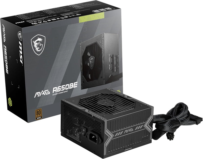 MSI MAG A650BE 650W 80+ Bronze Gaming PSU — main product image