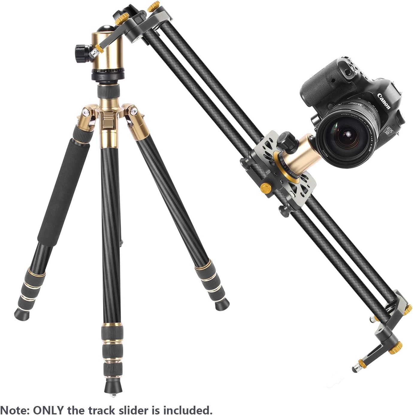 Neewer 47.2" Carbon Fiber Camera Slider: Video Stabilizer