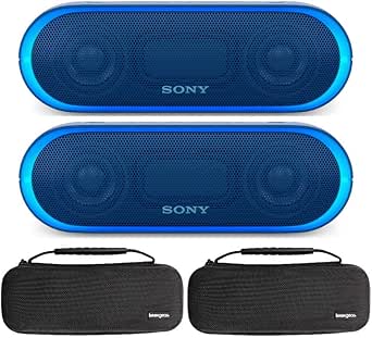 Sony SRSXB20BLUE_K4 Extra Bass Bluetooth Speaker Bundle