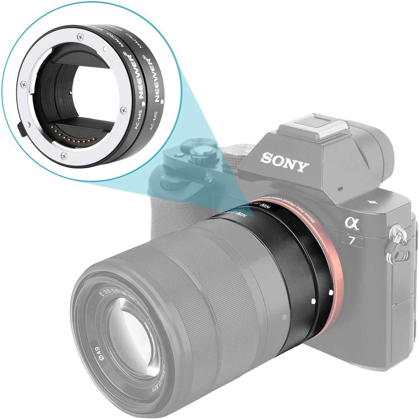 Neewer Neewer Macro Extension Tube Set for Sony E-Mount