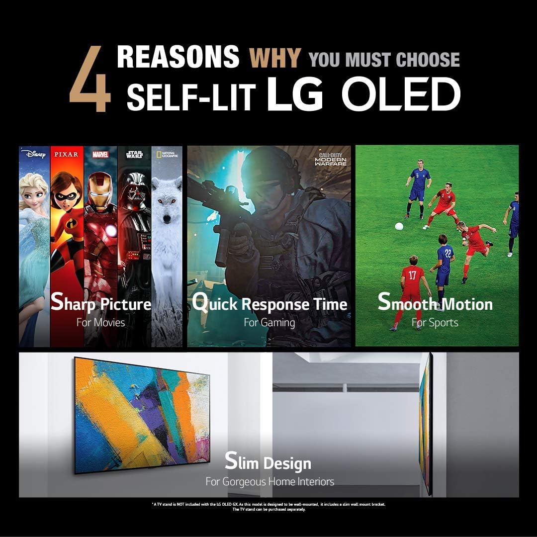 LG OLED65GXPUA GX 65-Inch 4K Smart OLED TV