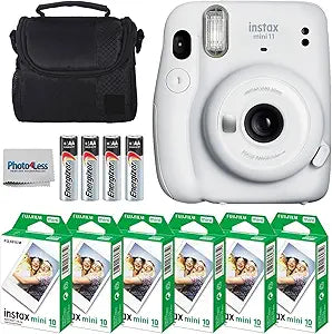 Fujifilm Instax Mini 11 Instant Camera Bundle - Ice White
