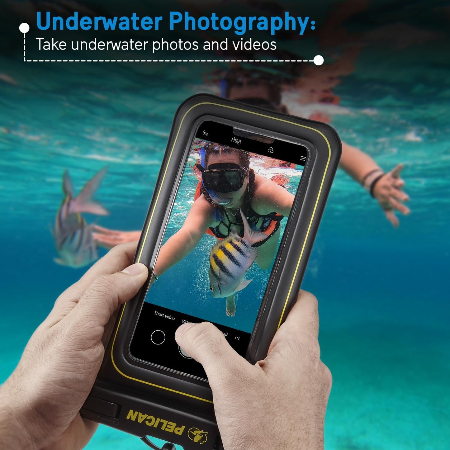 Pelican PP048884 2-Pack Waterproof Phone Pouch Floating Case