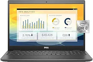 Dell 3510 Latitude Business Laptop, 15.6" HD, Intel Core i3, 12GB RAM, 512GB SSD