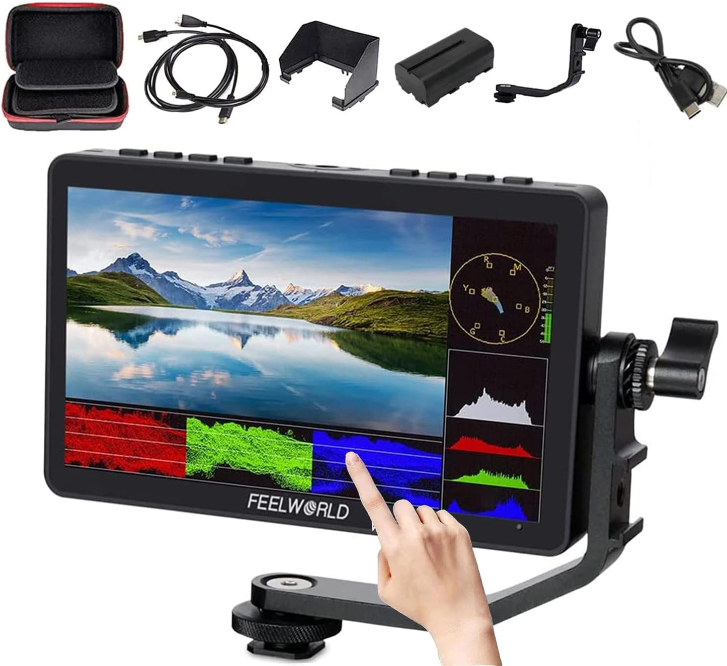 FEELWORLD F5 Pro V4 6" Touchscreen Camera Field Monitor Kit