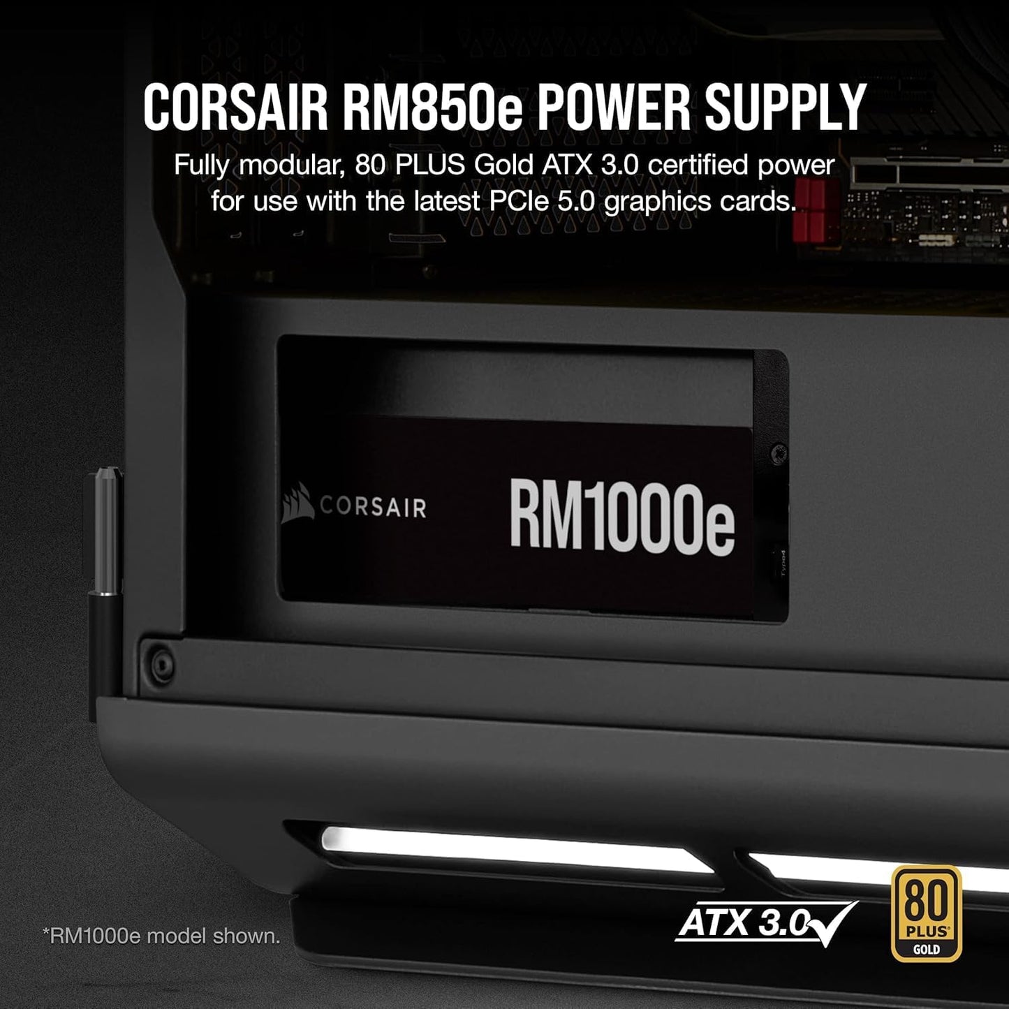 Corsair RM850e (2023) 850W Fully Modular ATX 3.0 PSU Renewed
