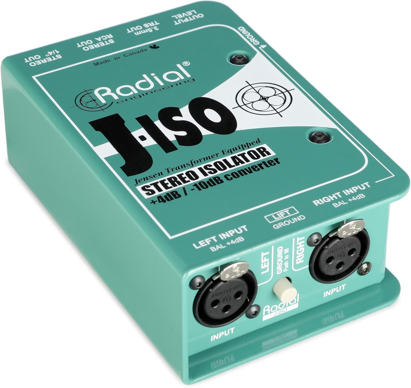 Radial Engineering J-Iso Stereo +4dB to -10dB Converter
