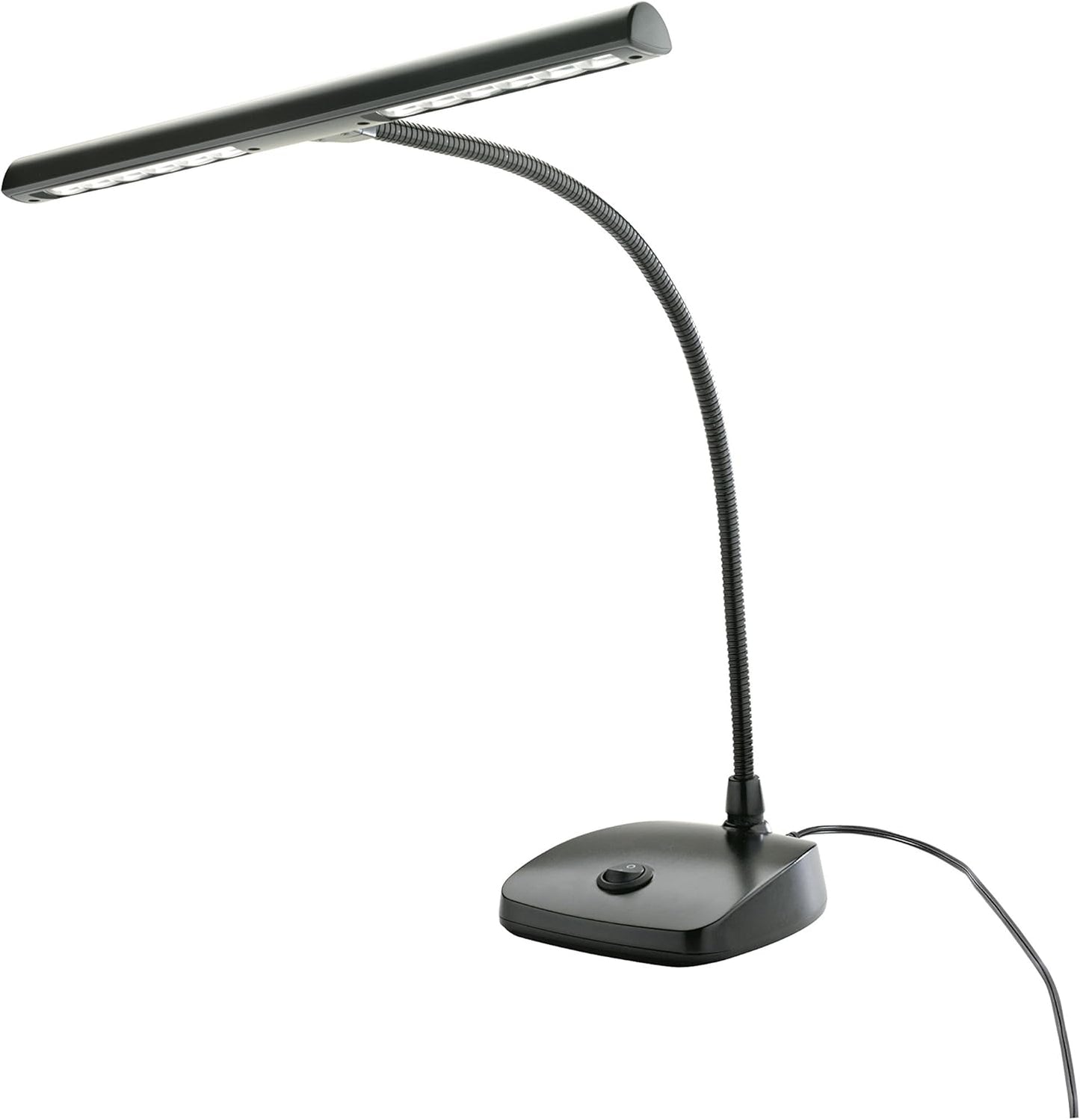 K&M 12297B Black Piano Lamp with LED