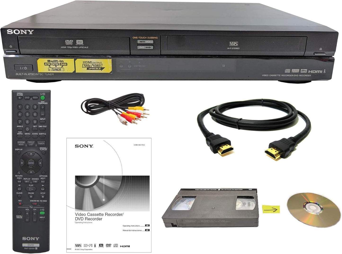 Sony RDR-VX, RDR-VXD VHS to DVD Recorder Combo with HDMI