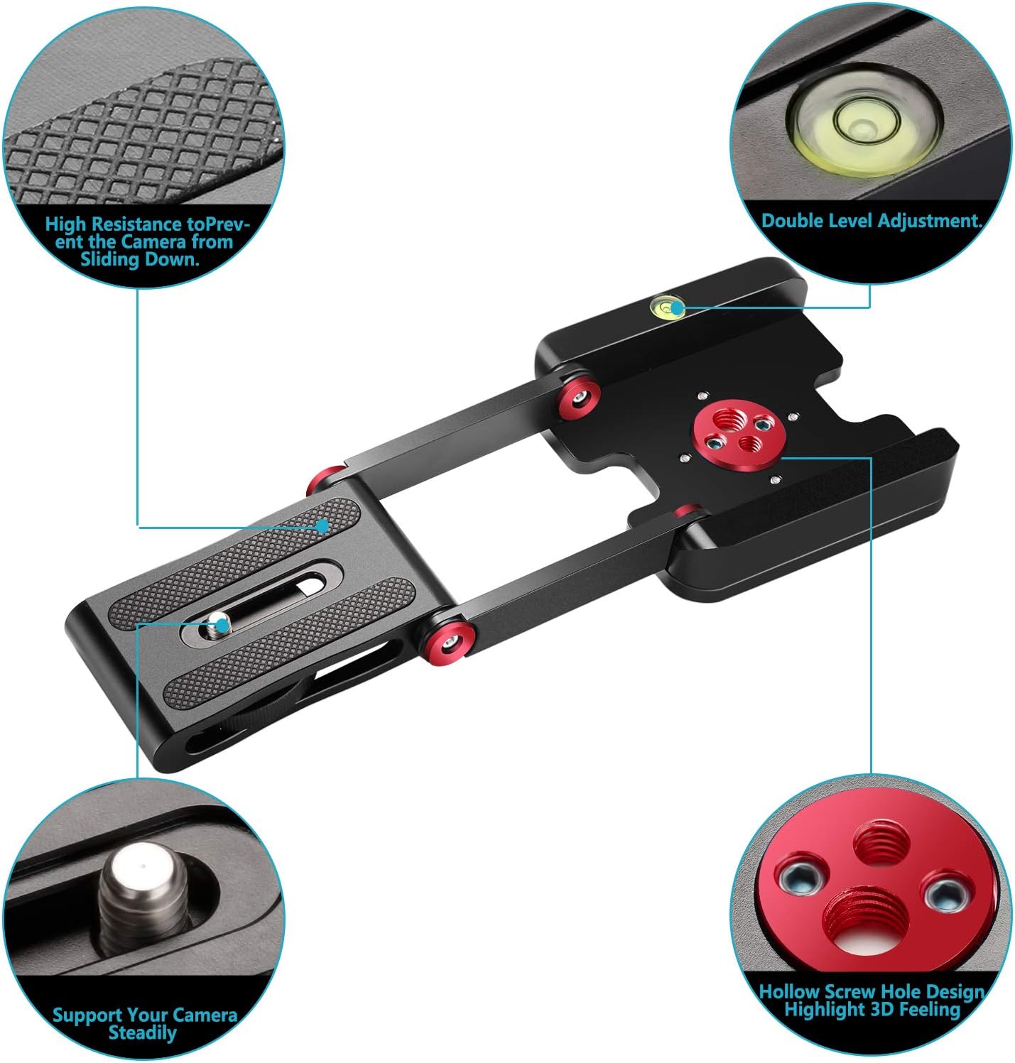 Neewer 10093848 Folding Z Flex Tilt Head with Quick Shoe