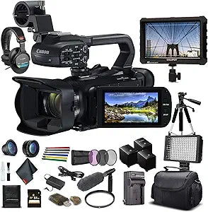 Canon XA45 4K Professional Camcorder Advanced Bundle Renewed