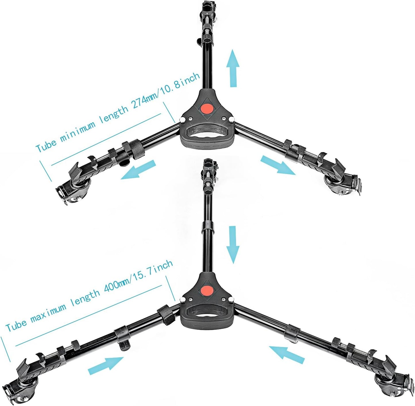 Neewer 10079574 Photography Tripod Dolly - 33lbs Capacity