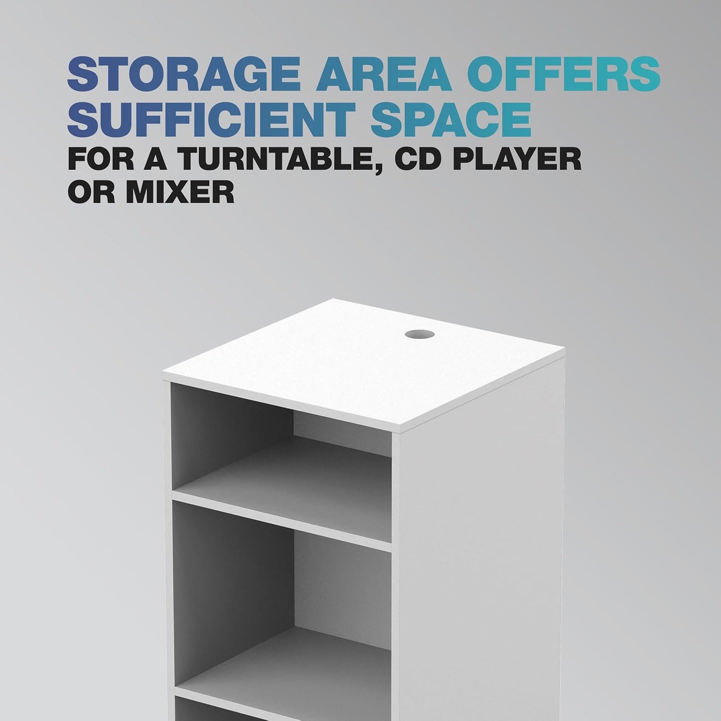 Glorious AMS-MOD-MIX-RACK-WHT Modular Mix Rack White DJ Stand