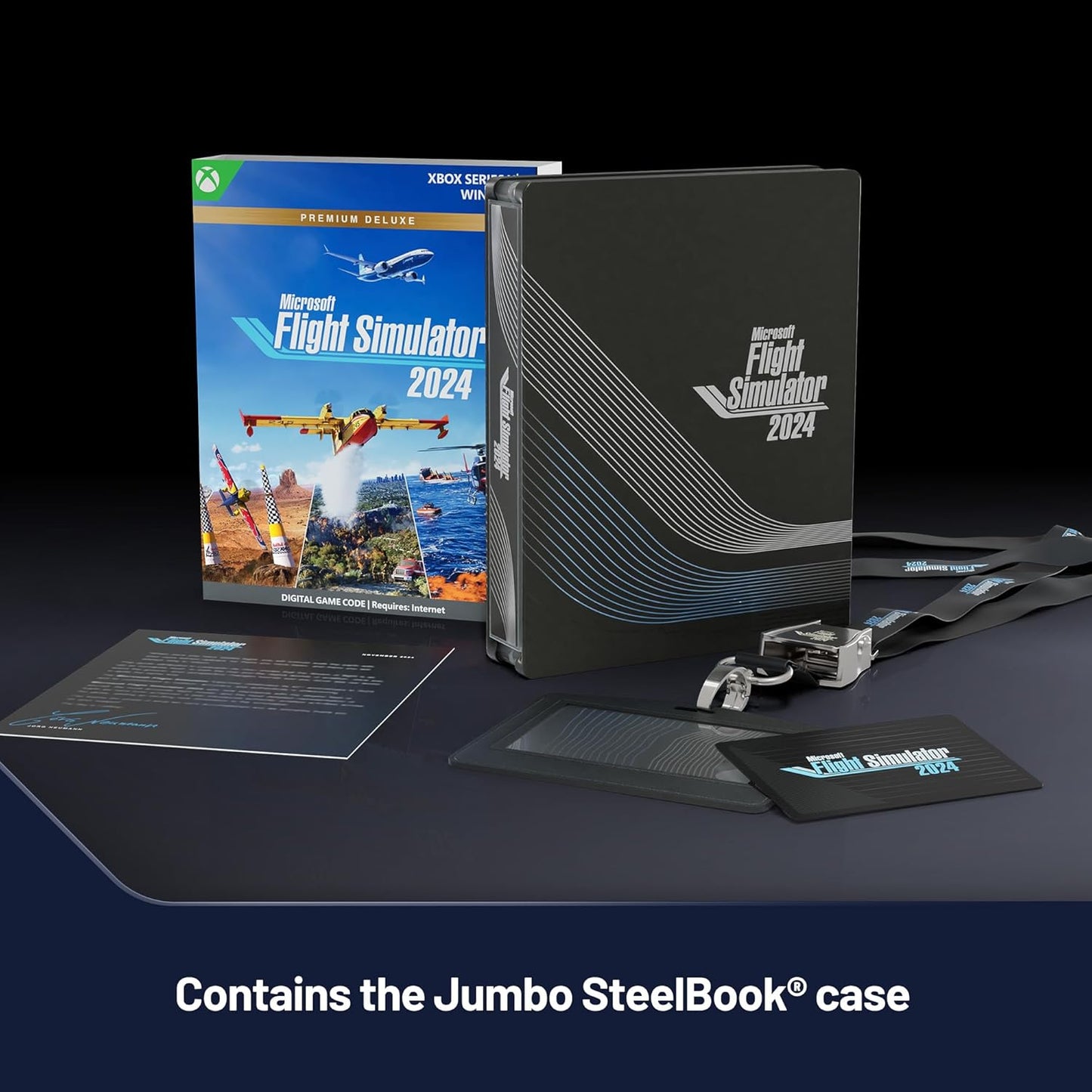 Microsoft EP2-18852 Flight Simulator 2024 Premium Deluxe SteelBook (Digital)