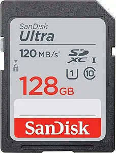 SanDisk Ultra SD Card 128GB UHS-I 120MB/s SDXC