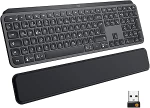 Logitech 920-009404 MX Keys Graphite with Palm Rest — main product image