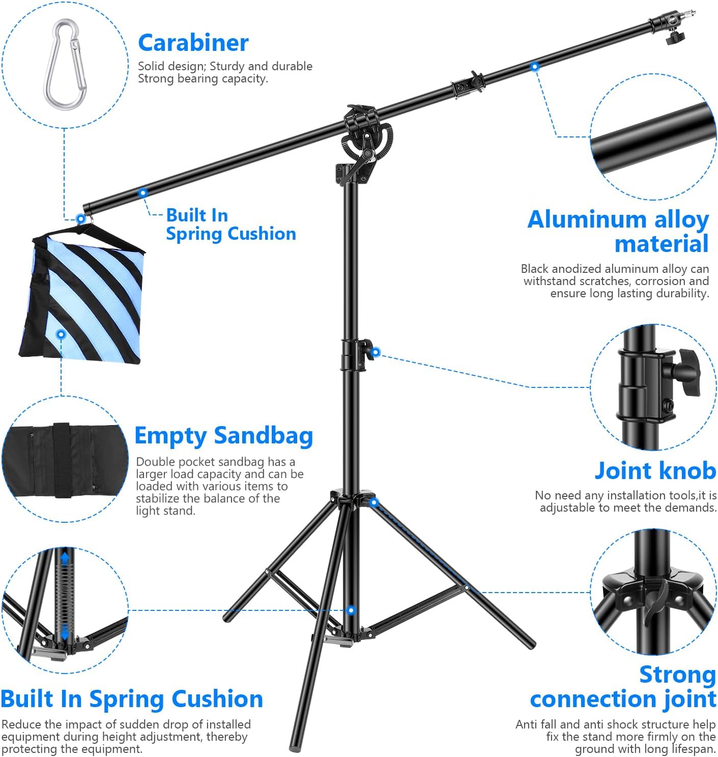 Neewer 10100517 Photography Light Stand with Boom