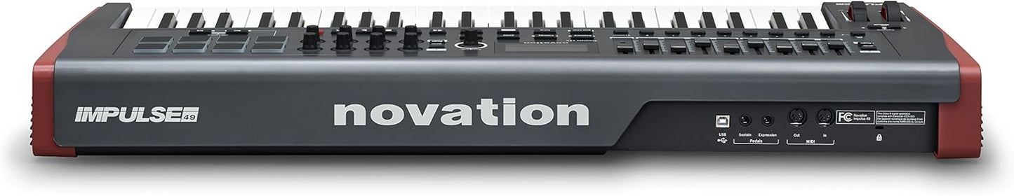 Novation AMS-IMPULSE-49 Impulse 49-Key MIDI Controller Keyboard