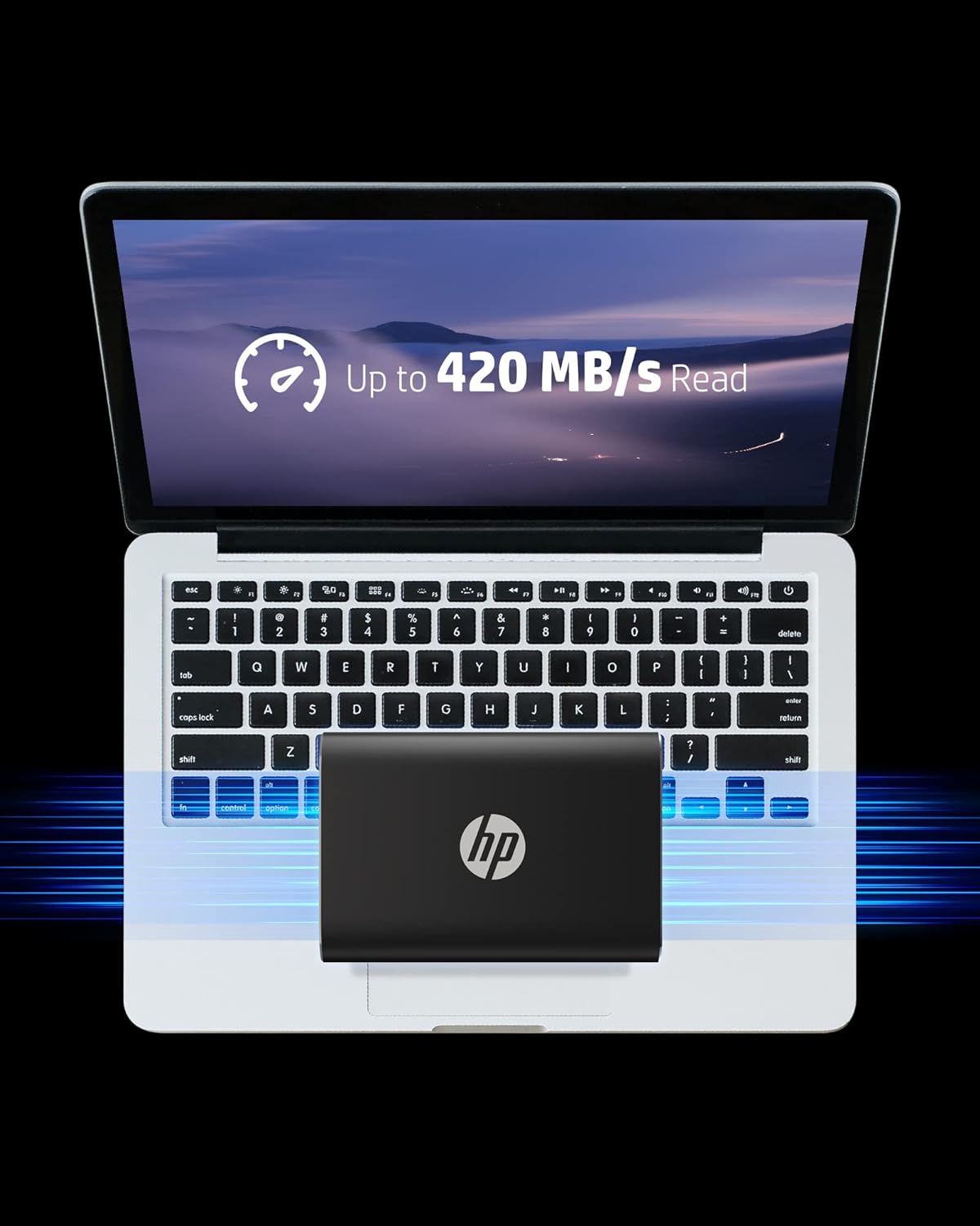 HP CPSD81GS1E40-500-Blk P500 500GB USB-C SSD Portable