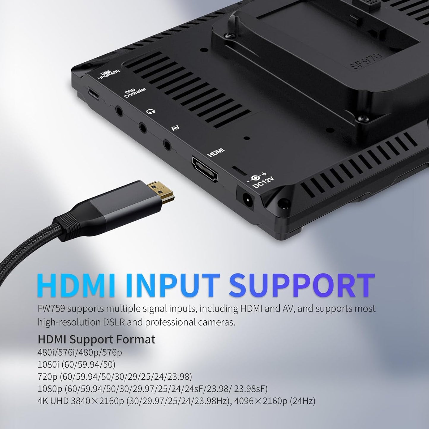 FEELWORLD FW759 7-Inch IPS Camera Field Monitor