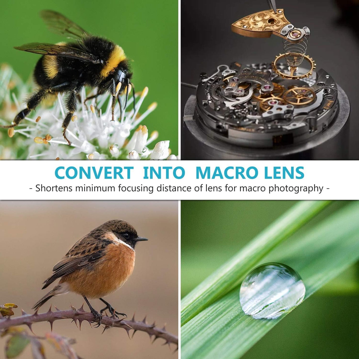 Neewer 10097596 Macro Extension Tube Set for Fujifilm X-Mount