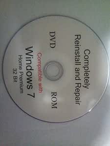 Microsoft Bootable Windows 7 Home Premium: 32 Bit DVD Recovery