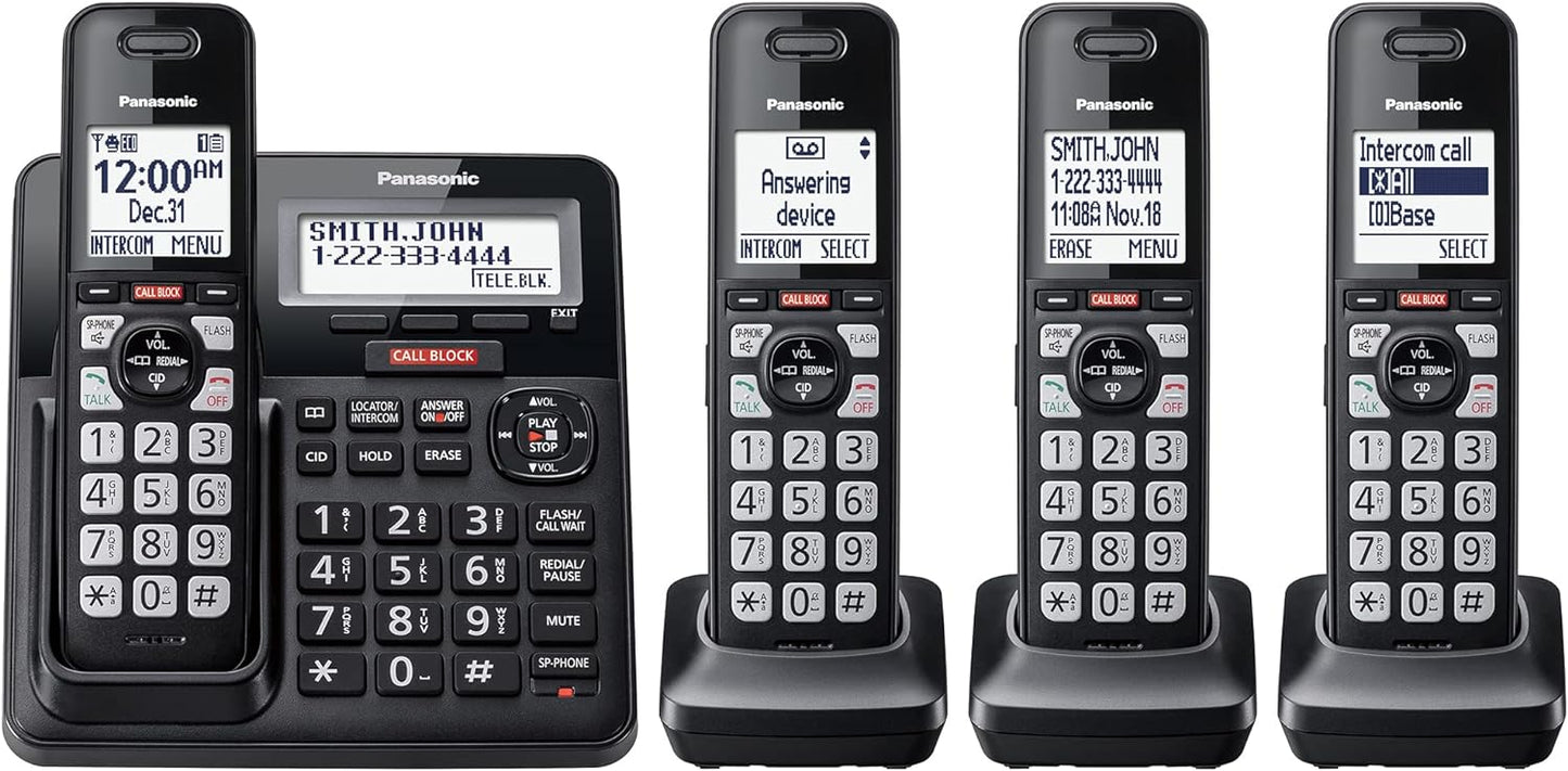 Panasonic KX-TGF944B Cordless Phone 4 Handsets