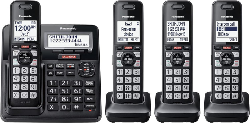 Panasonic KX-TGF944B Cordless Phone 4 Handsets — main product image