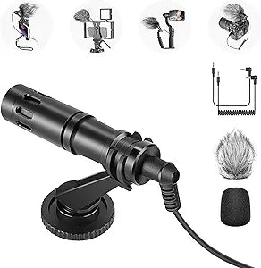 Neewer 40097077 CM14 Phone On-Camera Video Microphone