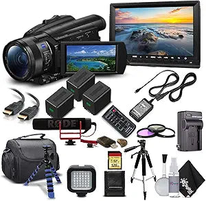 Sony FDR-AX700 4K HD Handycam Camcorder Bundle (Renewed)