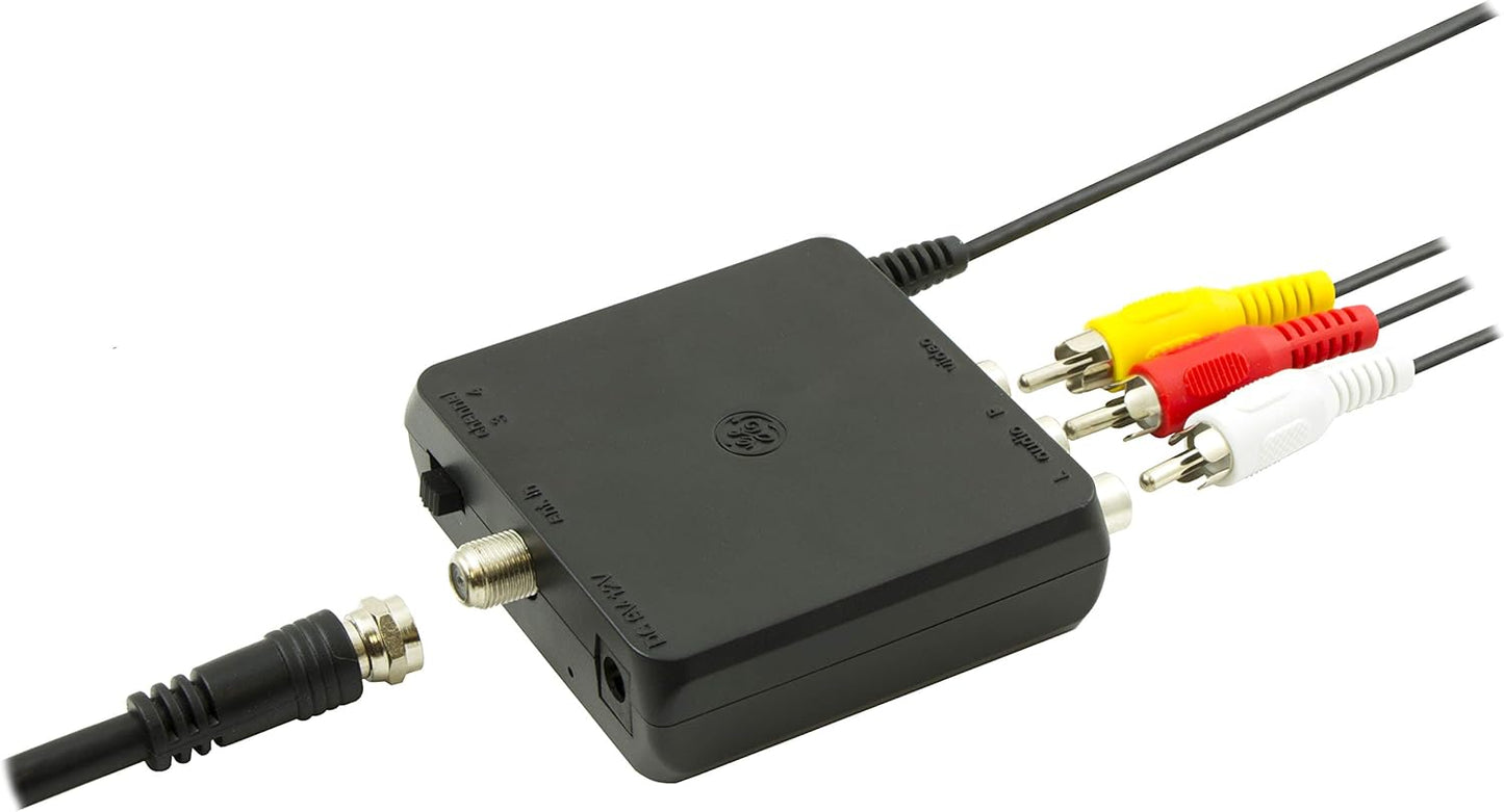 GE 34138 Compact RF Modulator Audio Video to TV