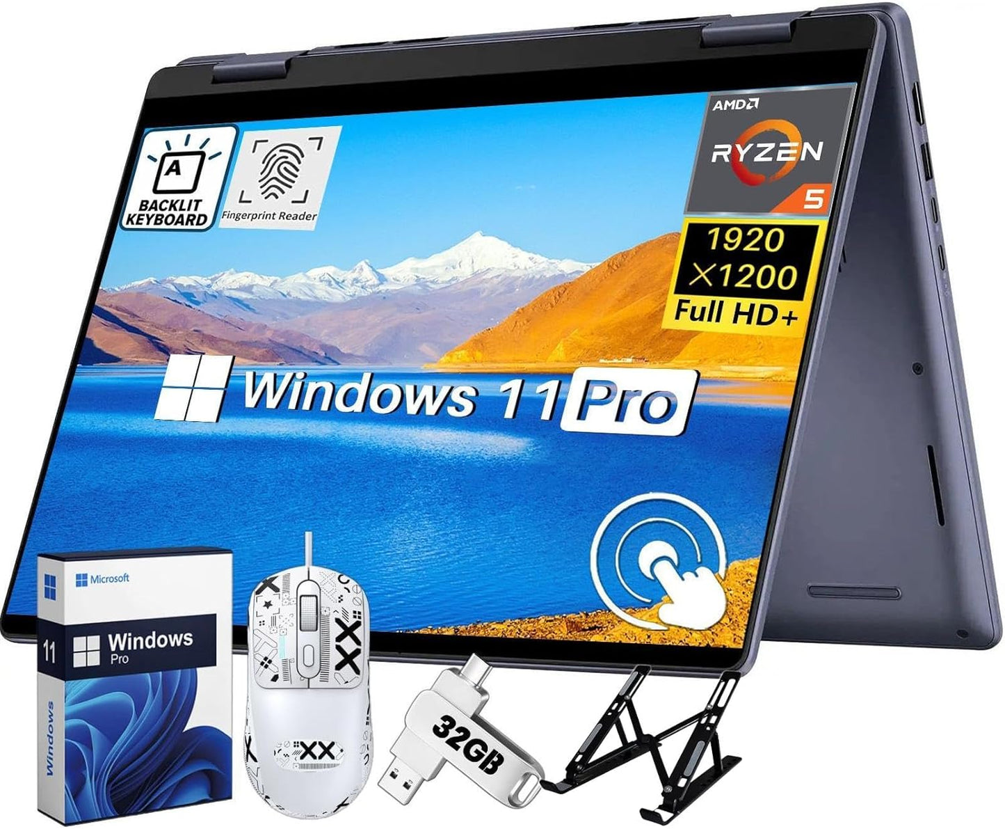 Dell Dell Laptop Inspiron 14 7445 Ryzen 5 Touchscreen 2-in-1 Laptop