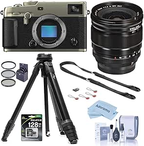 Fujifilm X-Pro3 Dura Silver Mirrorless Camera with 16mm Lens Bundle