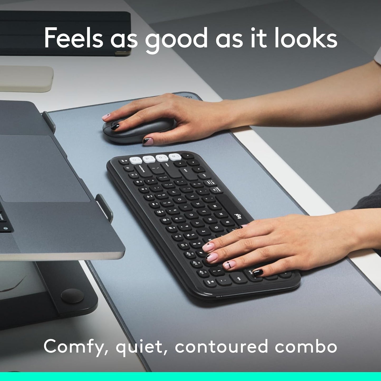 Logitech 920-013135 POP ICON Bluetooth Keyboard and Mouse Combo
