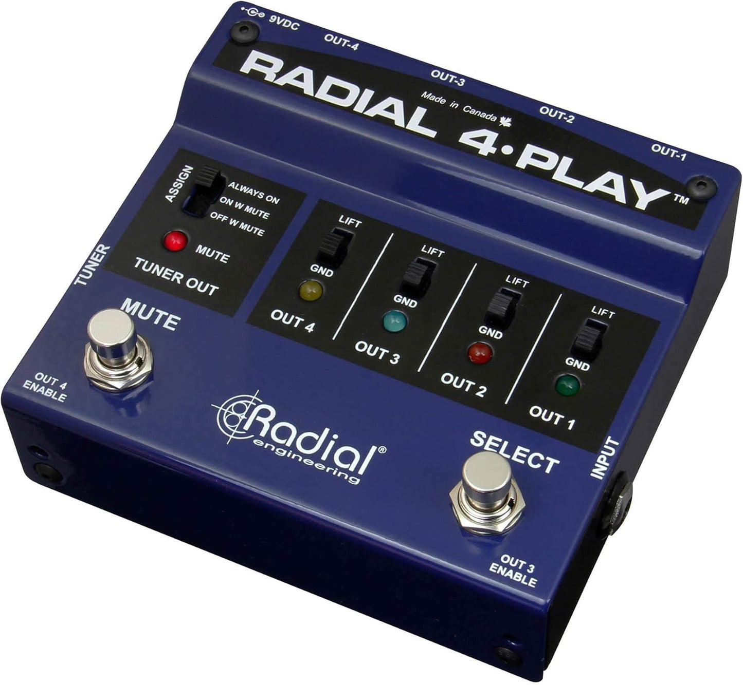 Radial Engineering R800 1432 4-Play Instrument Direct Box