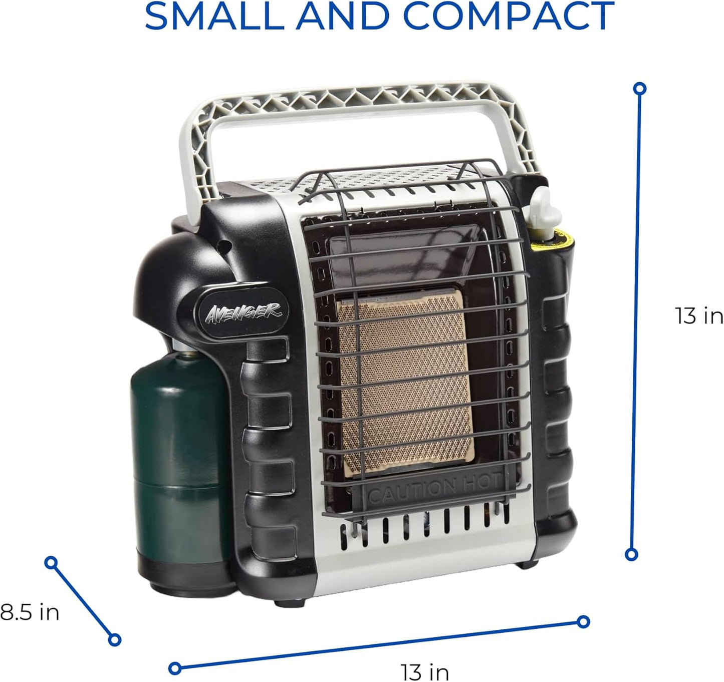 Avenger FBDPI9 Portable Propane Gas Outdoor Heater 9000 BTU