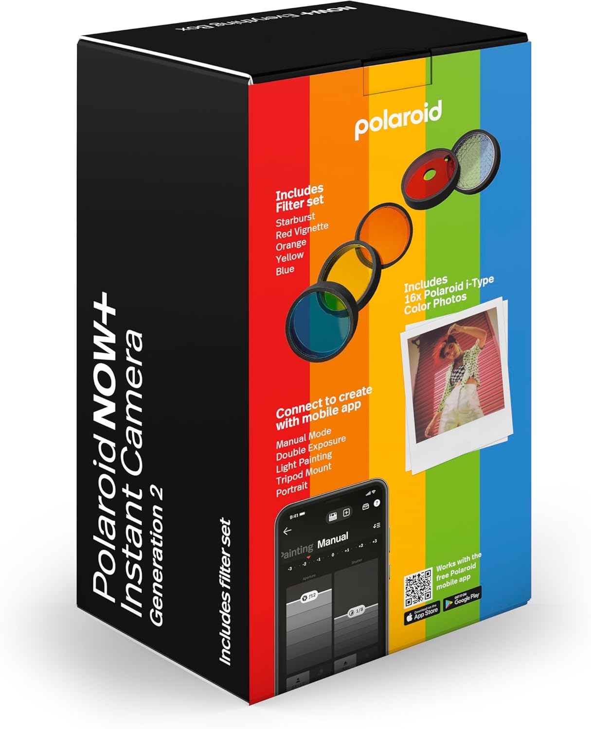 Polaroid Now+ Gen 2 Instant Camera + Film Bundle