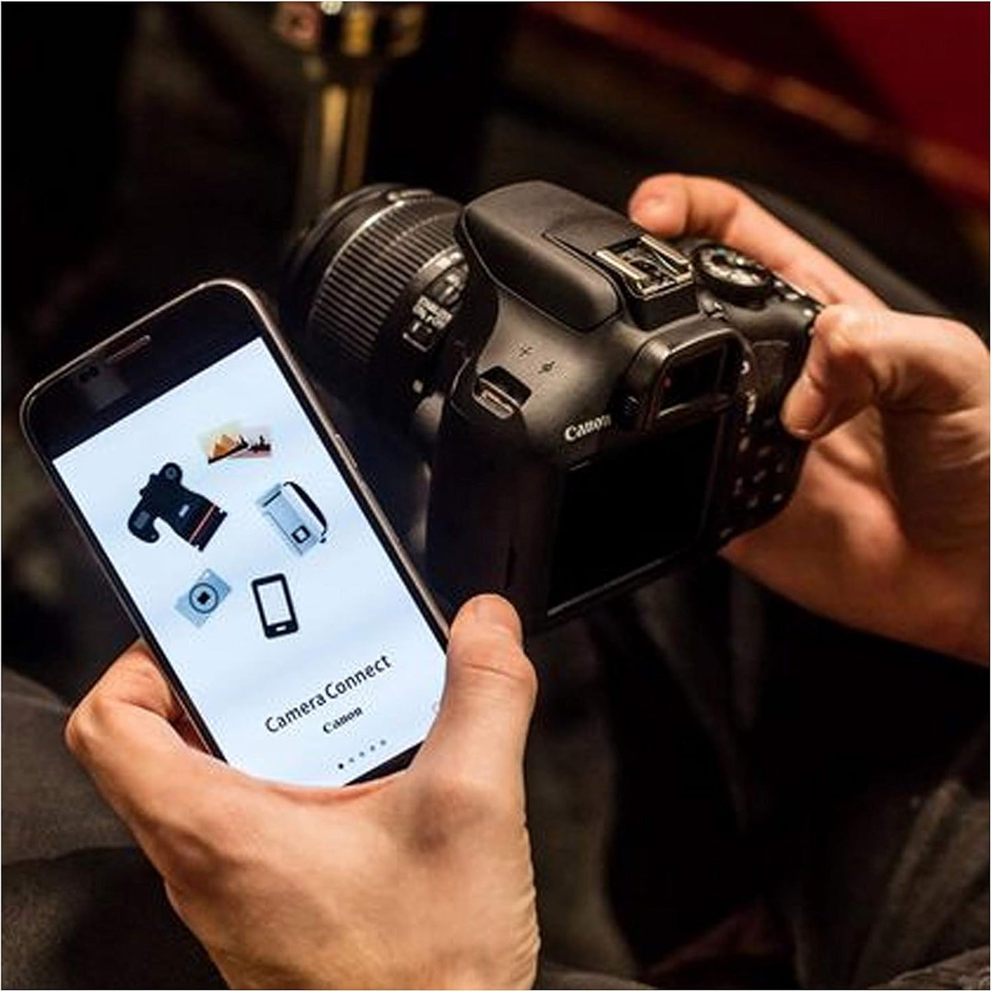 Canon EOS 2000D Rebel T7 DSLR + 18-55mm Lens 128GB Bundle (Renewed)