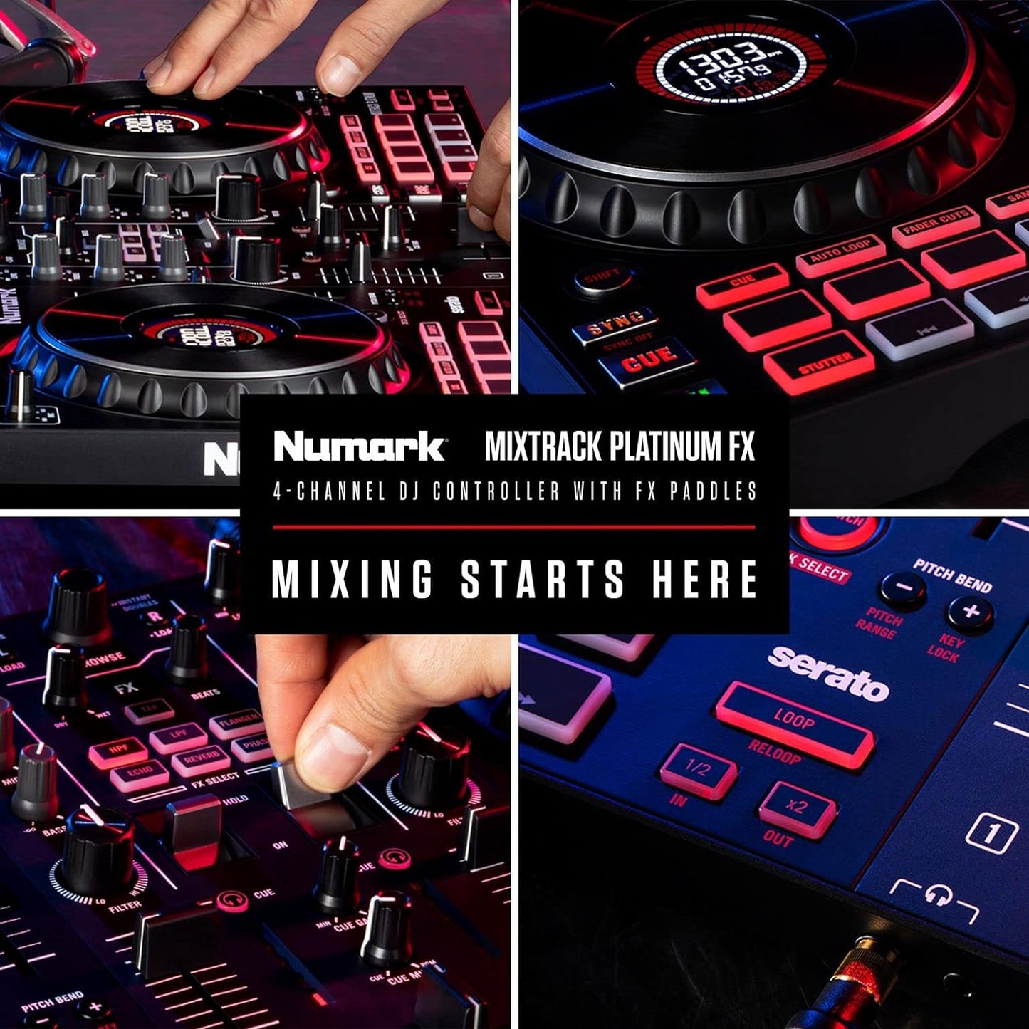 Numark Mixtrack Platinum FX Serato DJ Controller