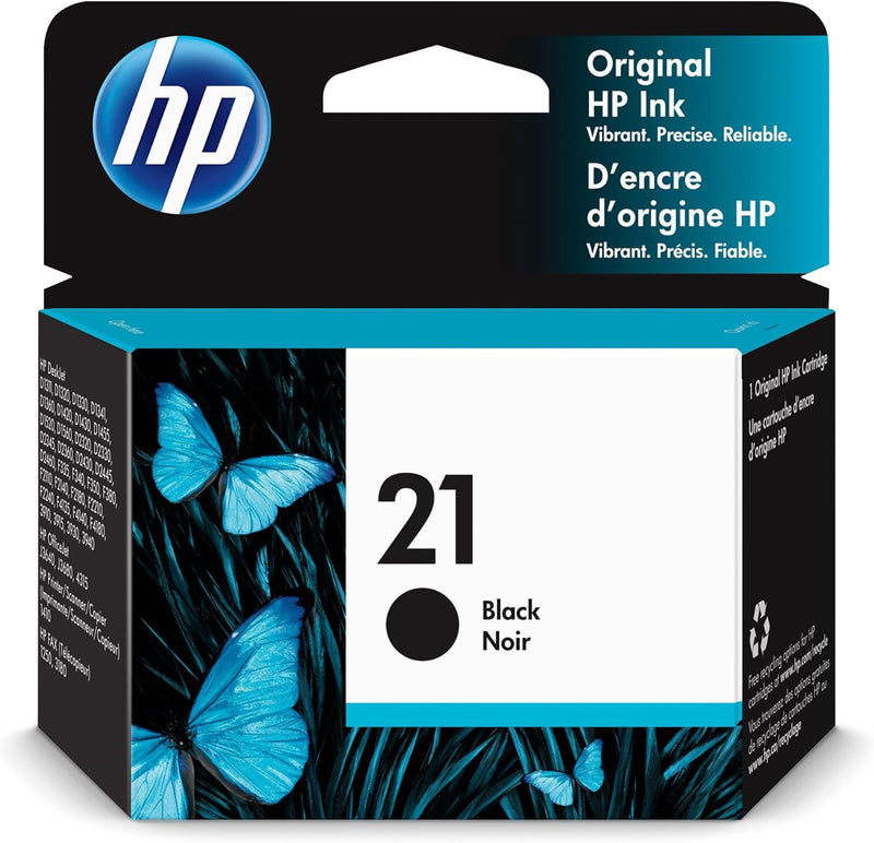 HP 21 Black Ink Cartridge C9351AN - Genuine HP Ink — main product image