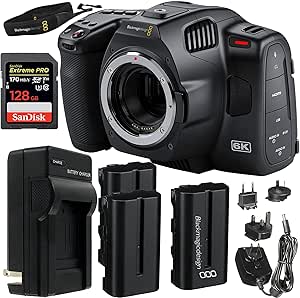 Blackmagic Design BMDCINECAMPOCHDEF06PSB2 Pocket Cinema 6K Pro EF Mount Kit