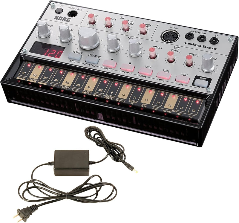 Korg AUS-VOLCABASS-COMBO-AMZ-1 Volca Bass Analogue Machine Bundle — main product image