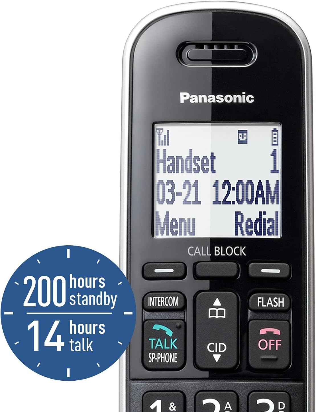 Panasonic KX-TGB850B Corded/Cordless Phone Answering Machine