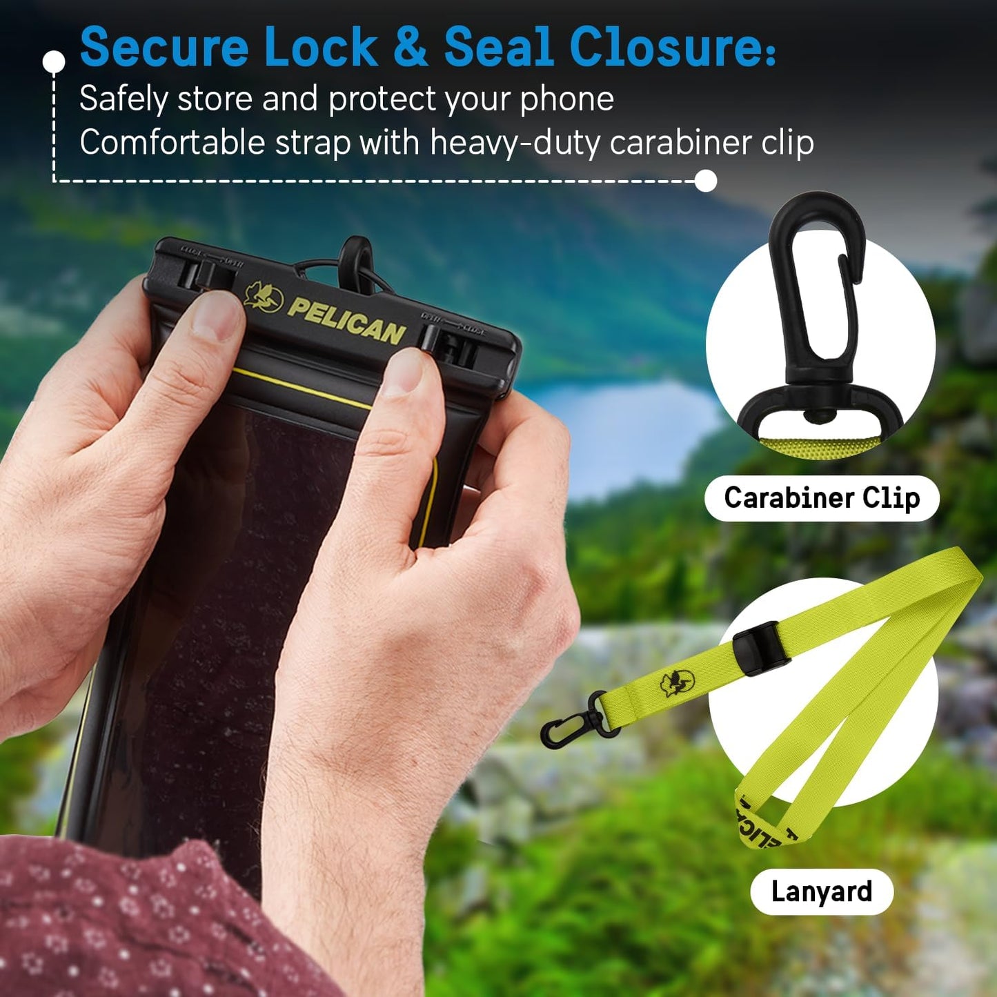 Pelican PP048884 2-Pack Waterproof Phone Pouch Floating Case
